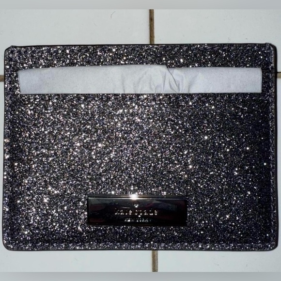 kate spade Handbags - Kate Spade Sparkling Black Clutch